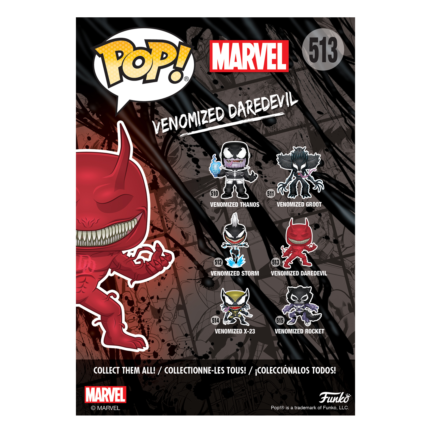 Игрушка Funko Pop Bobble Marvel Venom Daredevil Fun2412 - фото 5