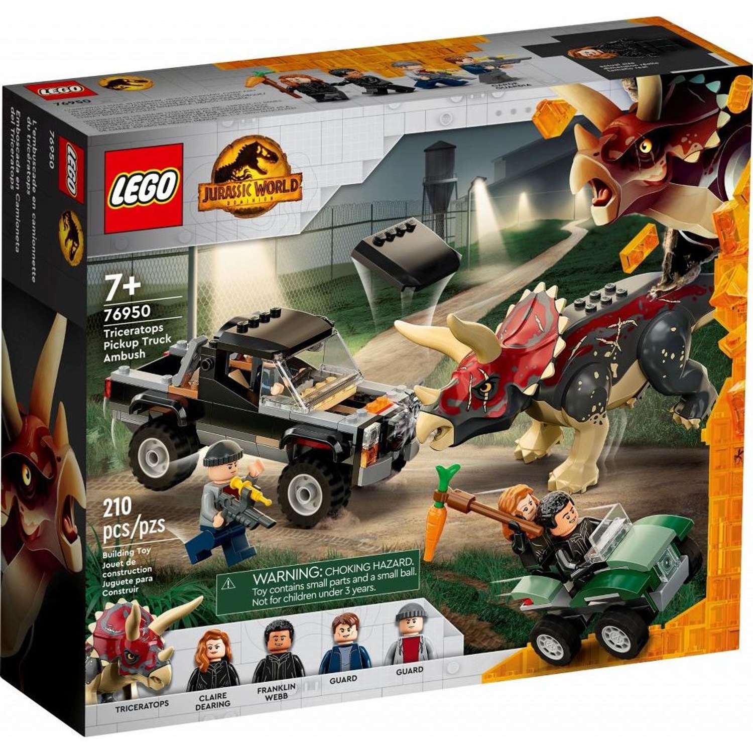 Конструктор LEGO Jurassic World Нападение трицератопса на пикап 76950  - фото 2