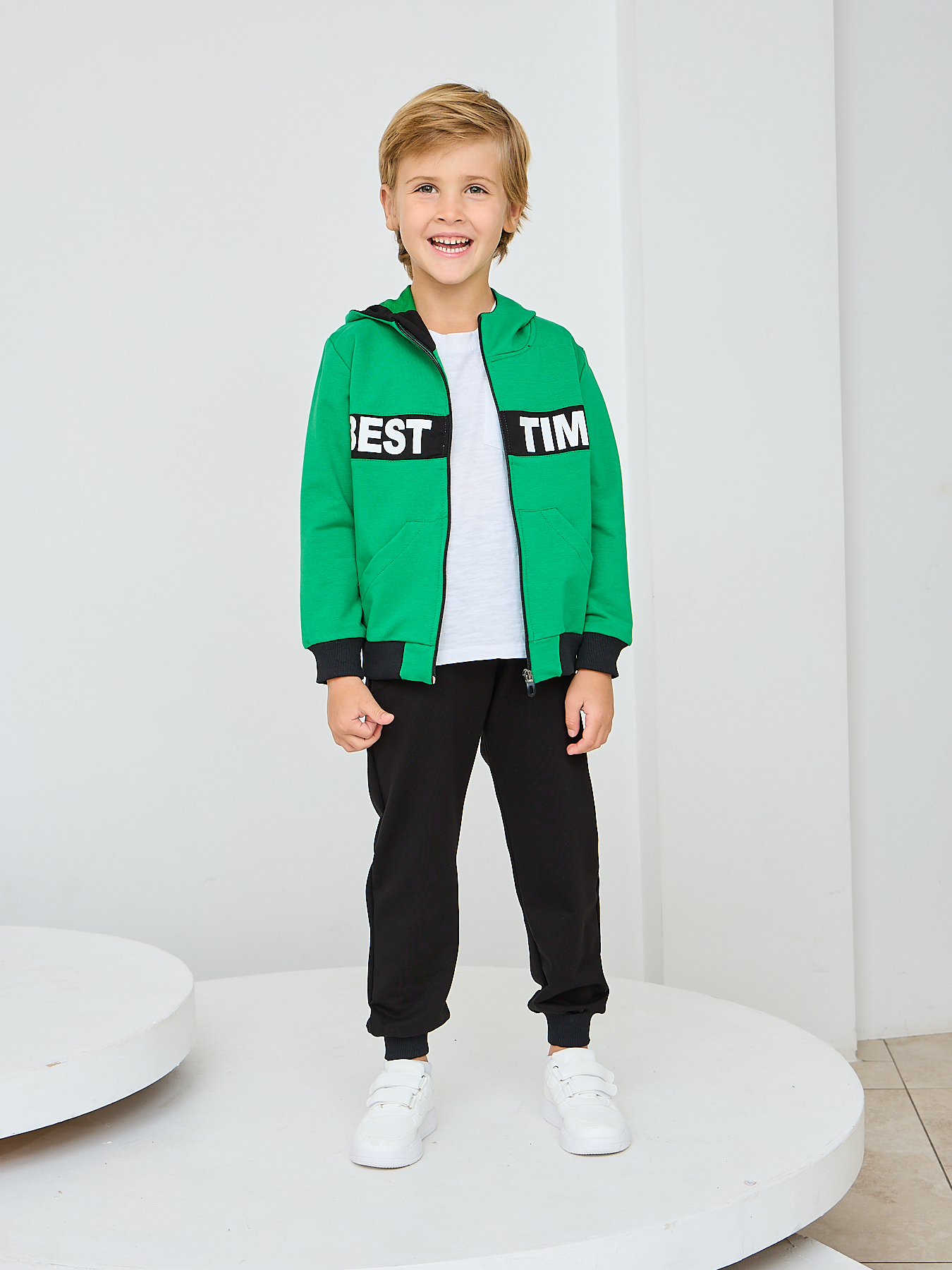 Костюм спортивный Mil Art kids 1902201528SUIT-SPORT-TITLE-GREEN - фото 2