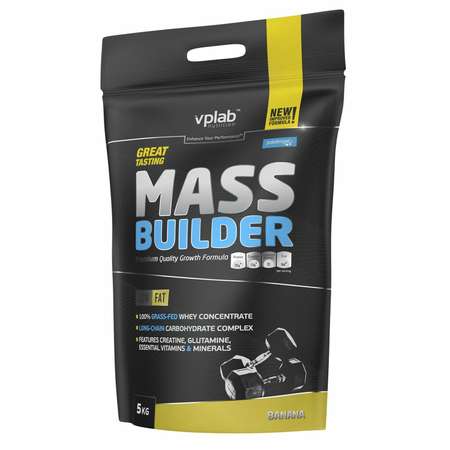 Гейнер VPLAB Mass Builder банан 5кг