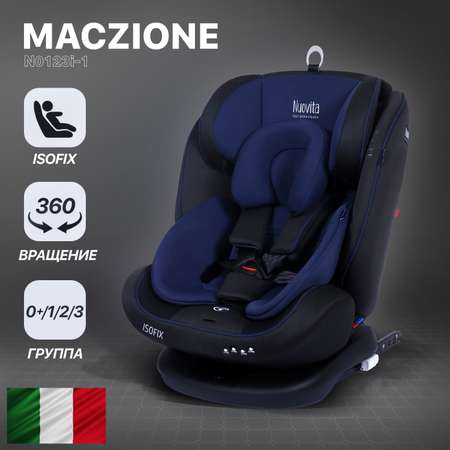 Автокресло Nuovita Maczione N0123i-1 Серый-Синий
