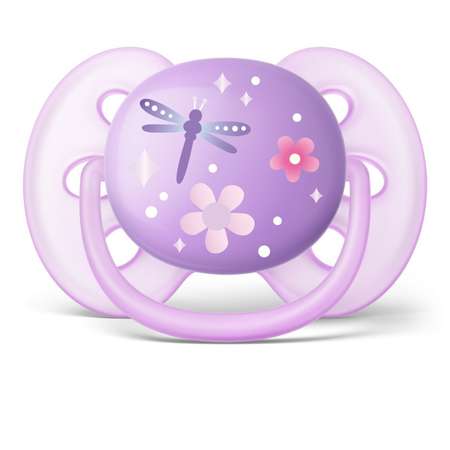 Пустышка Philips Avent ultra soft 6-18 мес 2шт SCF227/22