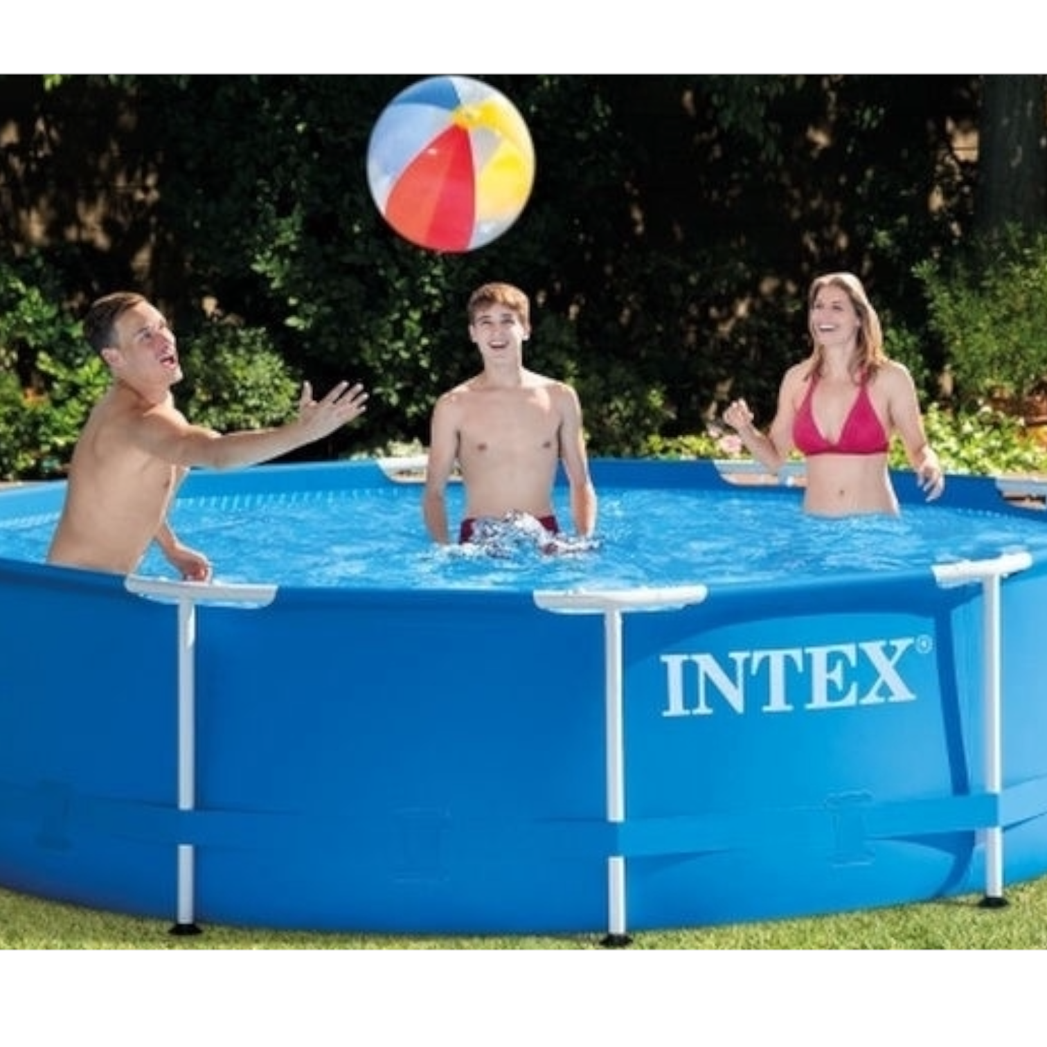 Каркасный бассейн Intex 28202NP Metal Frame Pool Set с фильтр-насосом 305х76 см 4485 л - фото 4