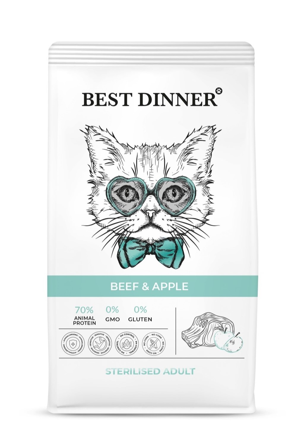 Сухой корм для кошек Best Dinner 0.4 кг (для стерилизованных и кастрированных) - фото 1