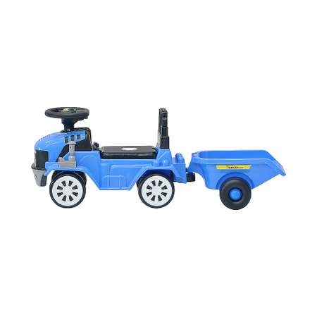 Детская каталка EVERFLO Builder truck ЕС-917T blue c прицепом и кубиками