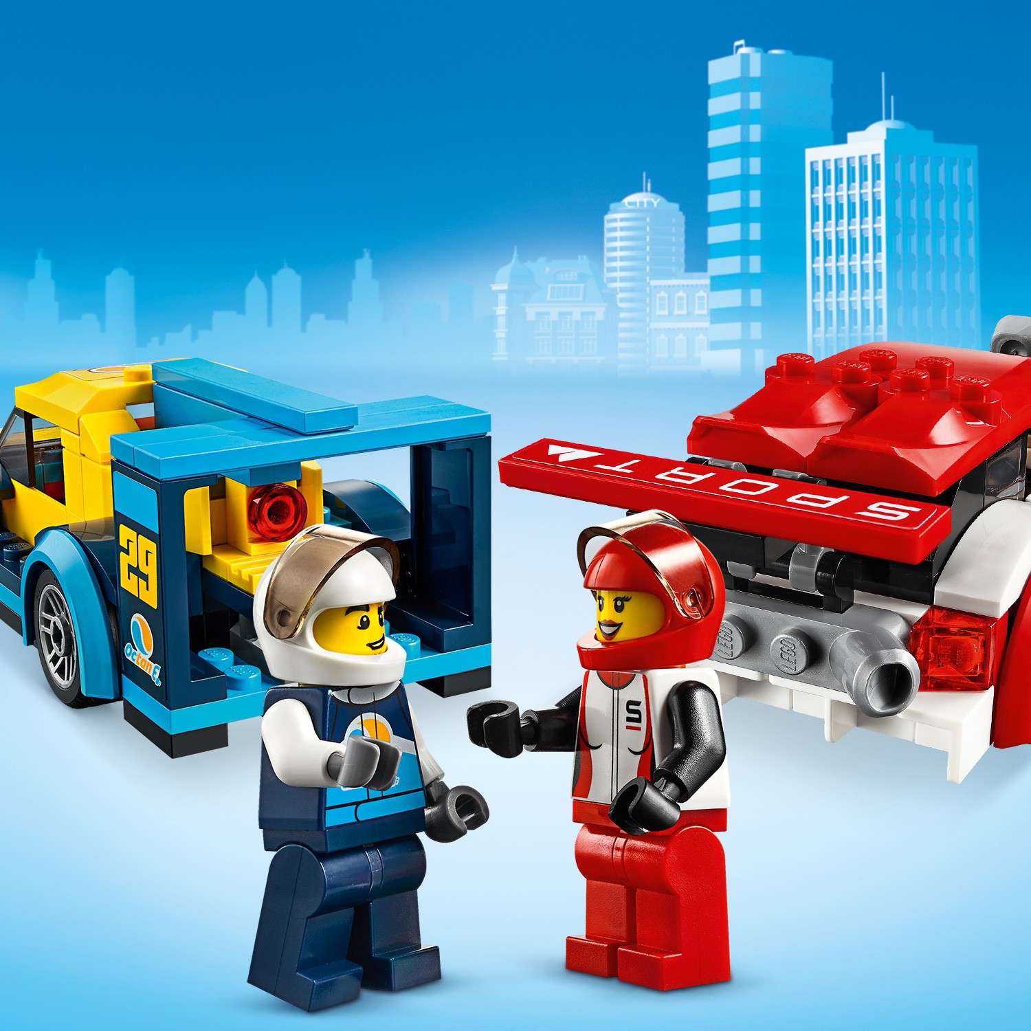Конструктор LEGO City Nitro Wheels Гоночные автомобили 60256 - фото 14