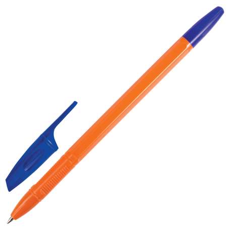 Ручки шариковые Brauberg X-333 Orange синие набор 50 штук