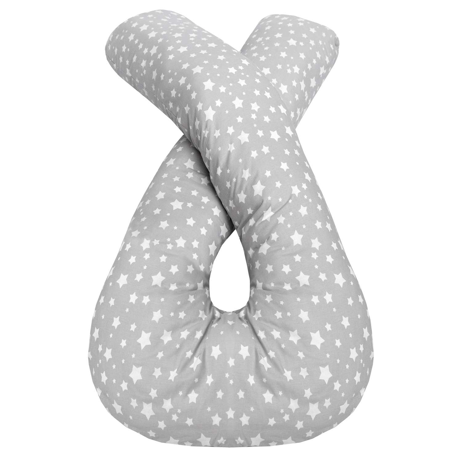 Подушка для беременных Amarobaby Звездочка U-образная Серый - фото 3