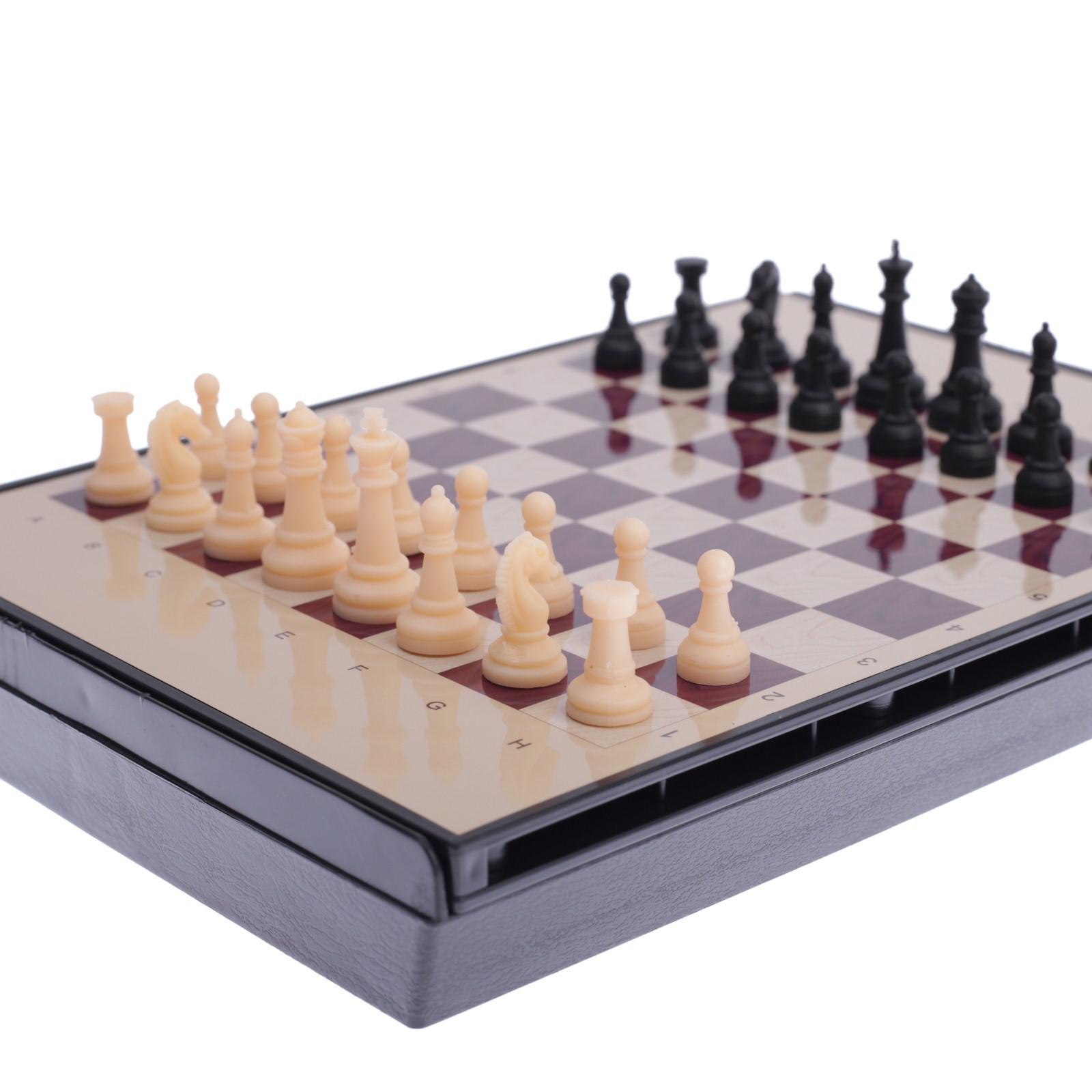 Шахматы Sima-Land магнитные с ящиком 24х18 см - фото 7