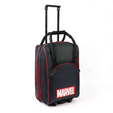 Чемодан Marvel с сумкой 52*21*34 см отдел на молнии н/карман