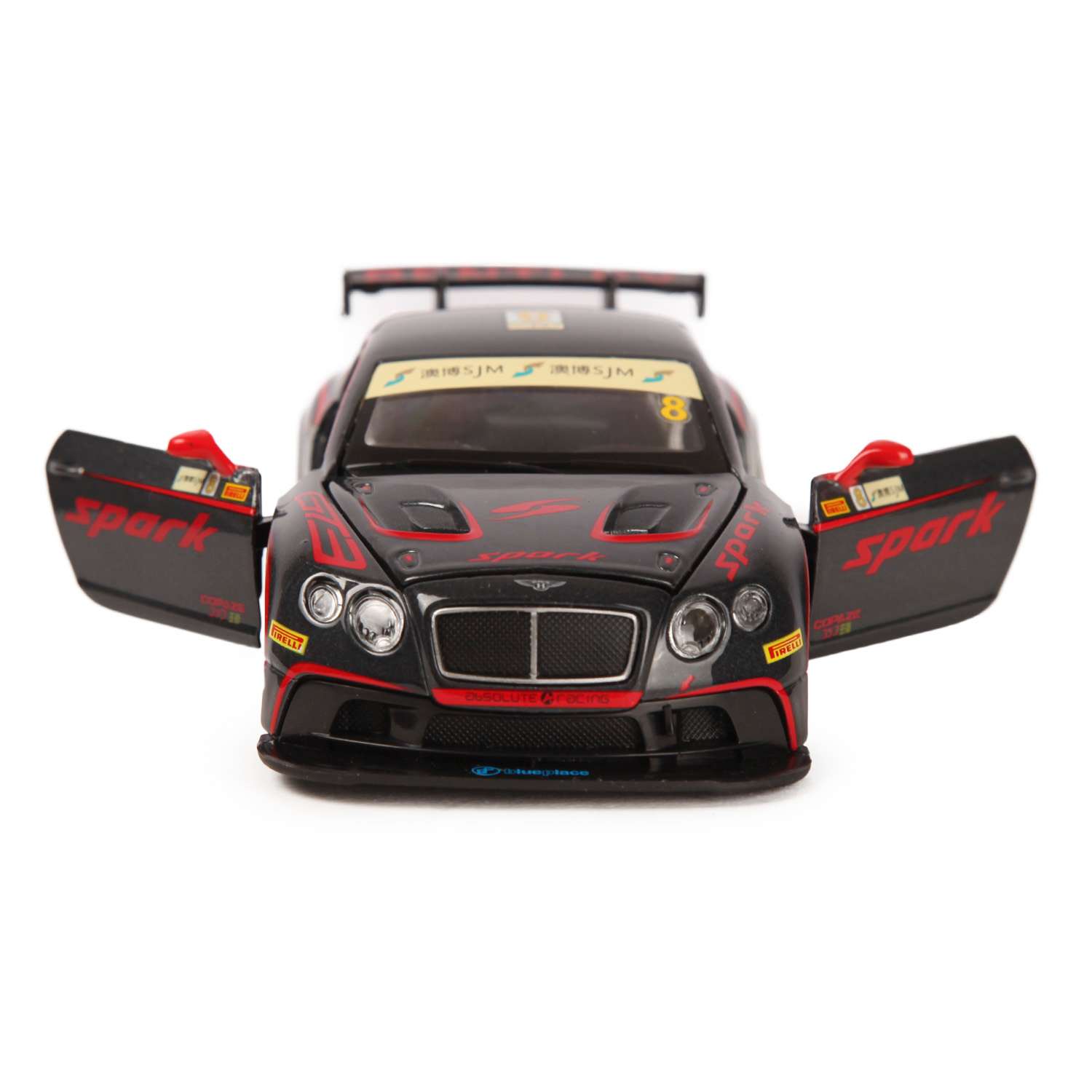 Машинка Mobicaro 1:32 Bentley Continental GT3 Серая 68353C 68353C - фото 6