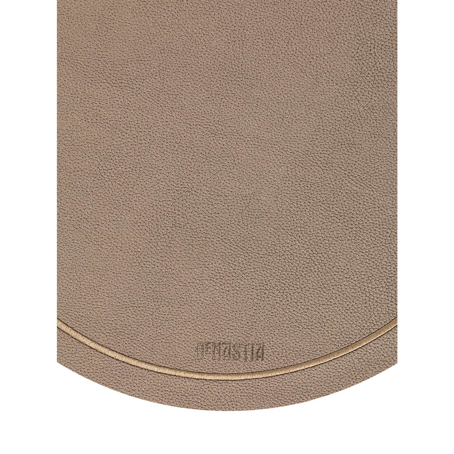 Салфетка сервировочная DeNASTIA с отстрочкой 44х33 см экокожа бронзовый E000600 - фото 3