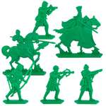 Набор солдатиков Воины и Битвы Барон Аделин и его люди цвет зеленый