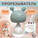 Прорезыватель Baby Code Грибочек серо-голубой