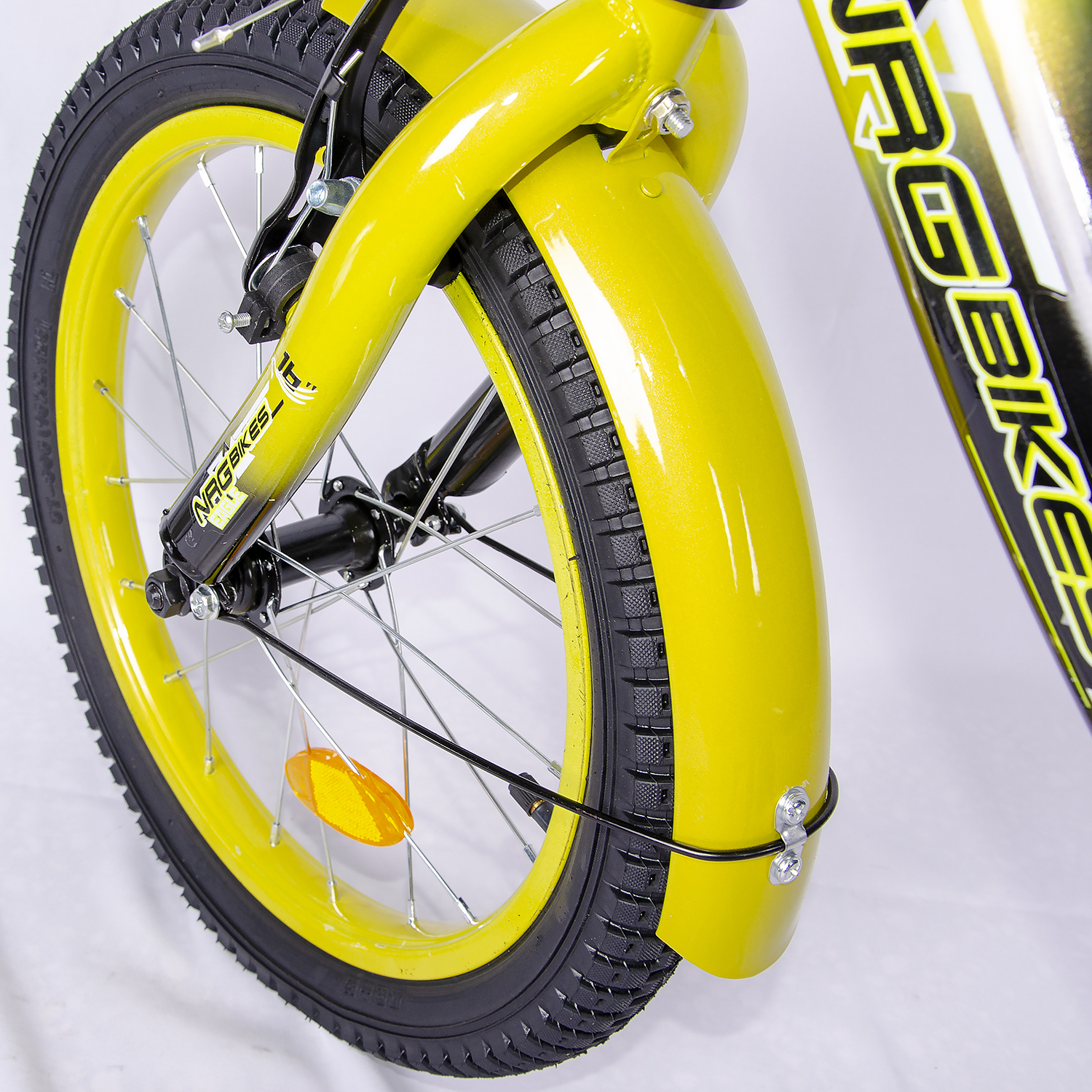 Велосипед NRG BIKES EAGLE 16 black-lemon - фото 6