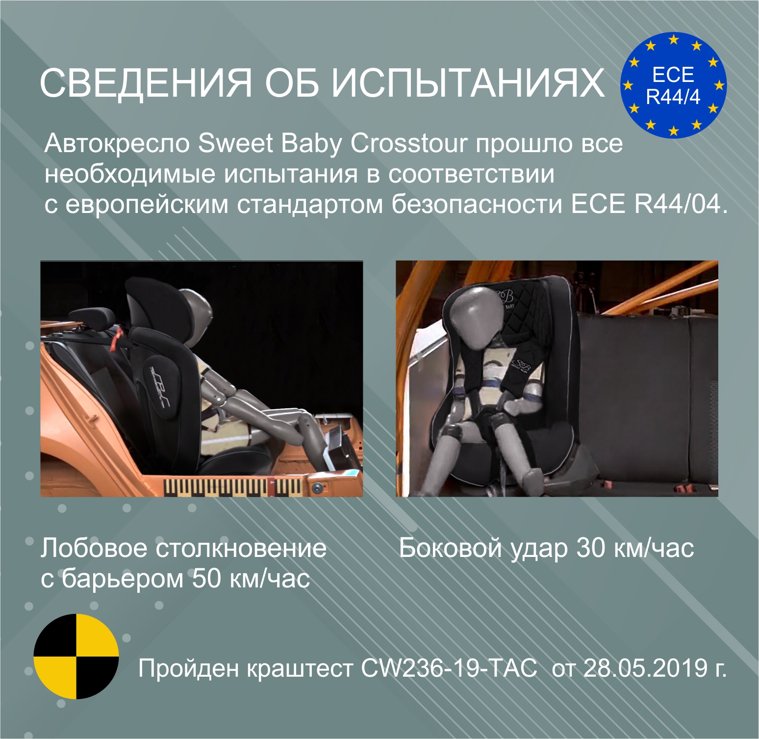 Автокресло Sweet baby Crosstour 360 Isofix Grey Turquoise - фото 7