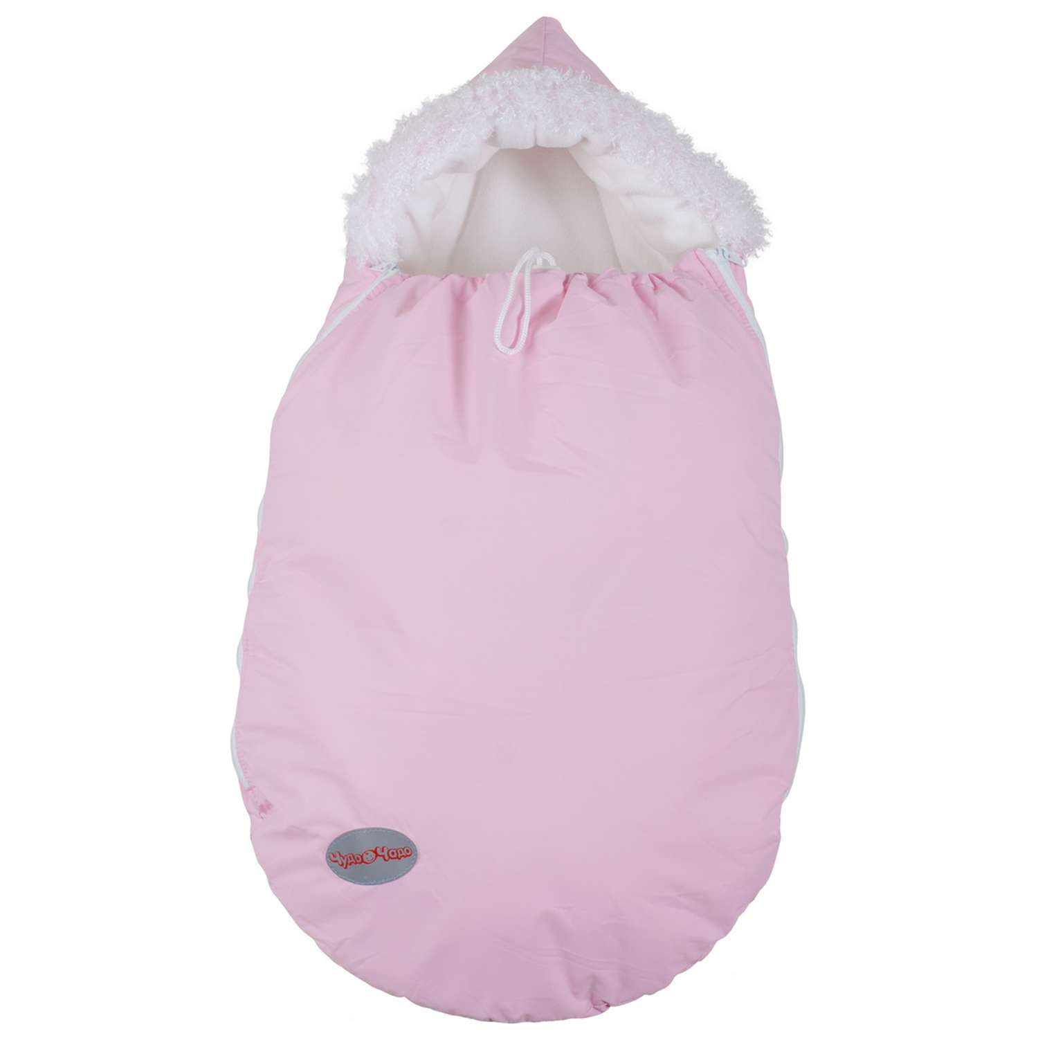 Конверт для новорожденного Чудо-Чадо флисовый «Зимовенок» бледно-розовый - фото 1
