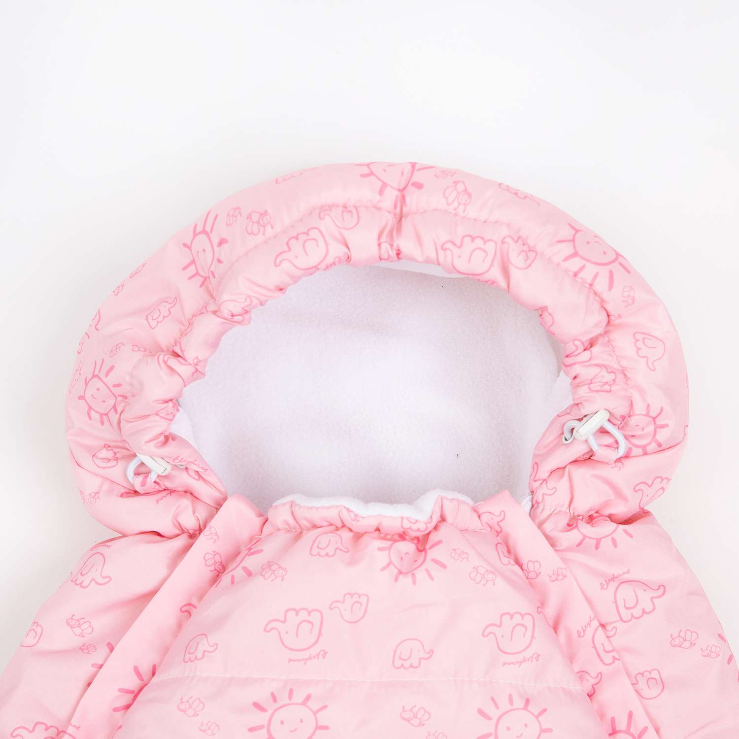 Конверт на выписку Чудо-Чадо для новорожденного теплый флисовый «Chicky» розовый/солнышки - фото 5