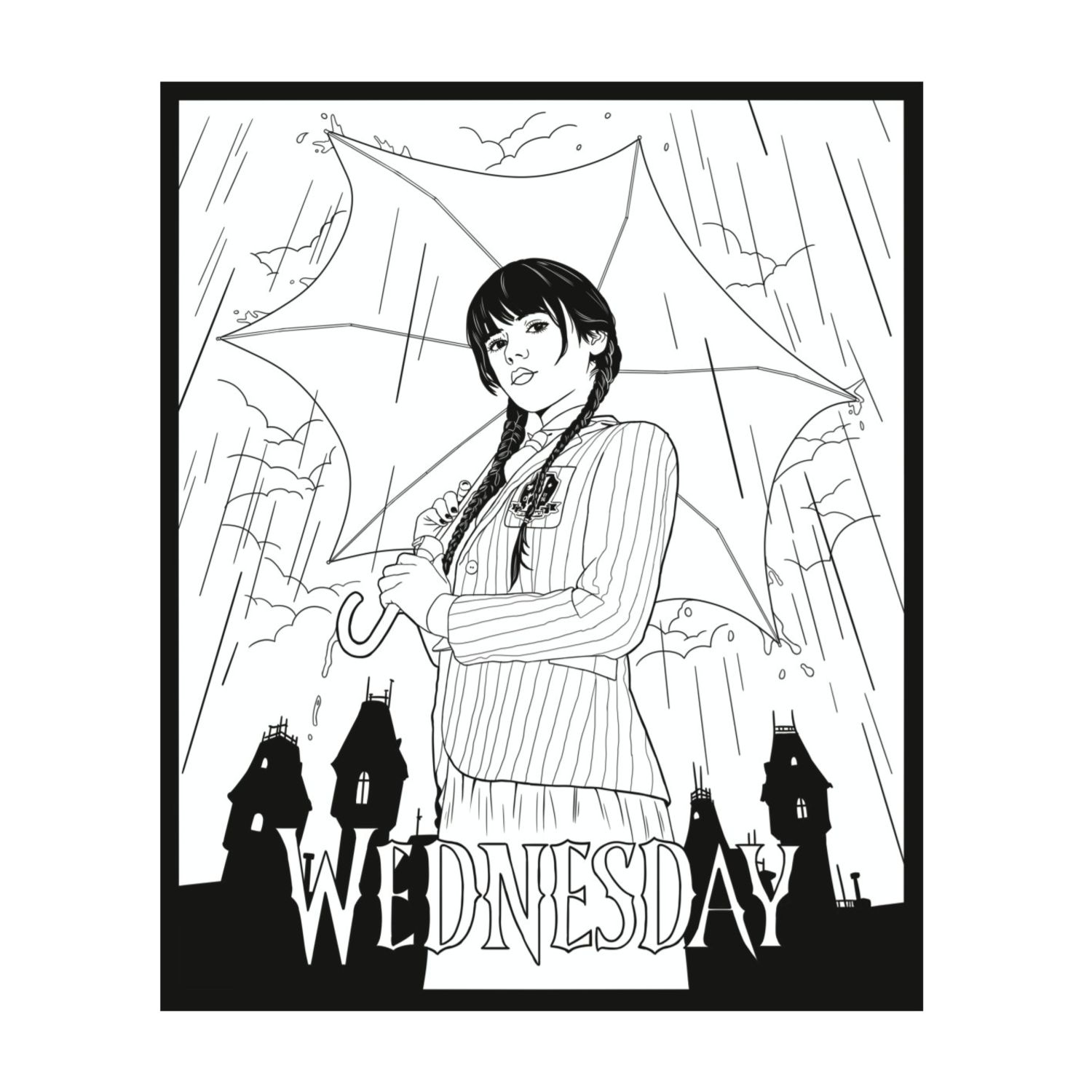 Книга Wednesday Раскраска - фото 2