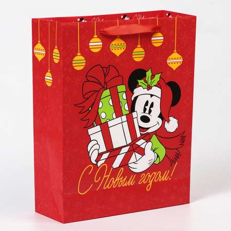 Пакет Disney ламинат вертикальный «С новым Годом!» Микки Маус 31х40х11.5