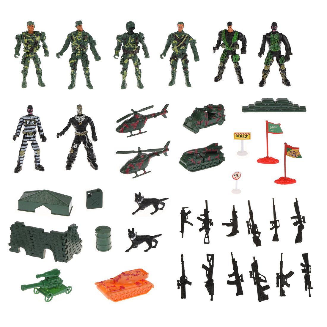 Игровой набор Армия Наша Игрушка солдатики танк вертолет всего 32 предмета - фото 2