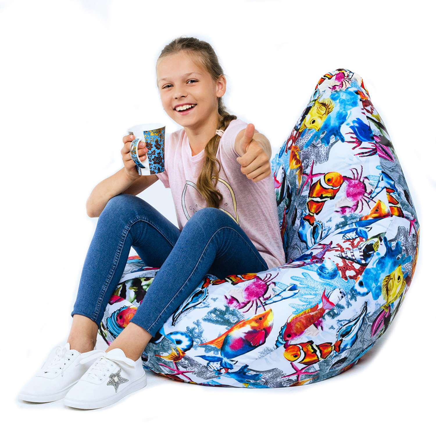 Кресло-мешок груша Bean Joy размер XL хлопок - фото 4