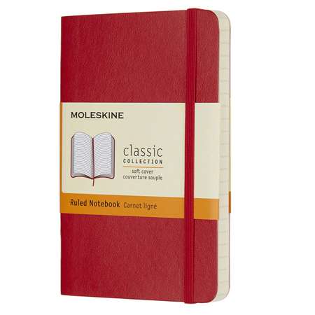 Блокнот MOLESKINE Classic 9x14см Линия Красный 430919