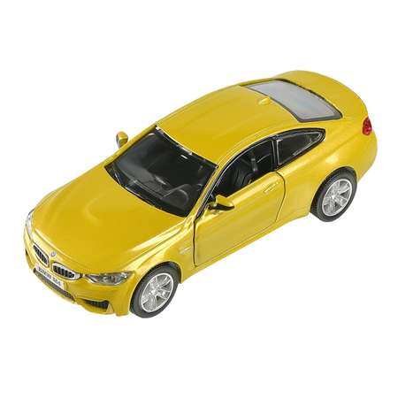 Машина металлическая Uni-Fortune BMW m4 coupe инерционная цвет золотистый двери открываются