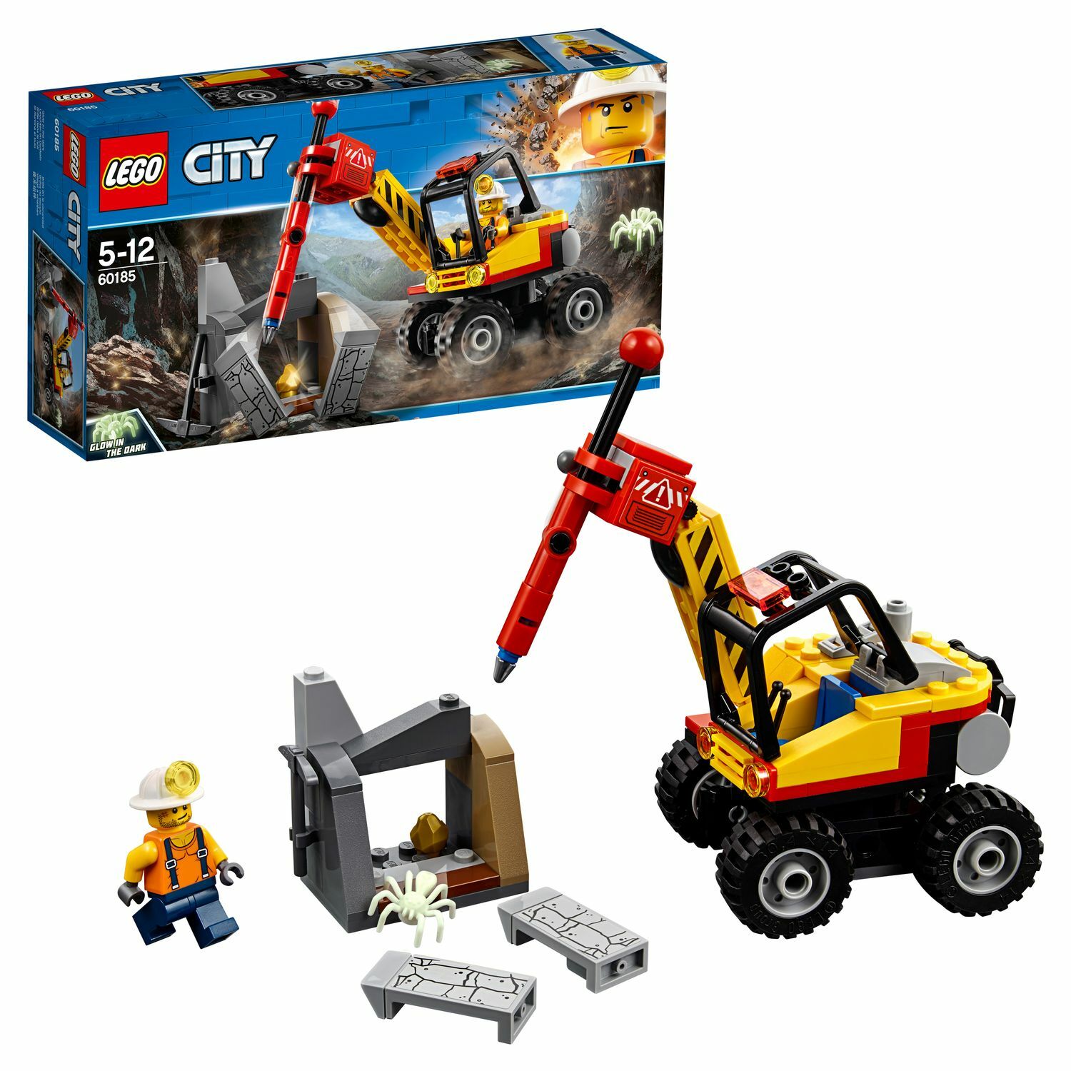 Конструктор LEGO Трактор для горных работ City Mining (60185) купить по  цене 999 ₽ в интернет-магазине Детский мир