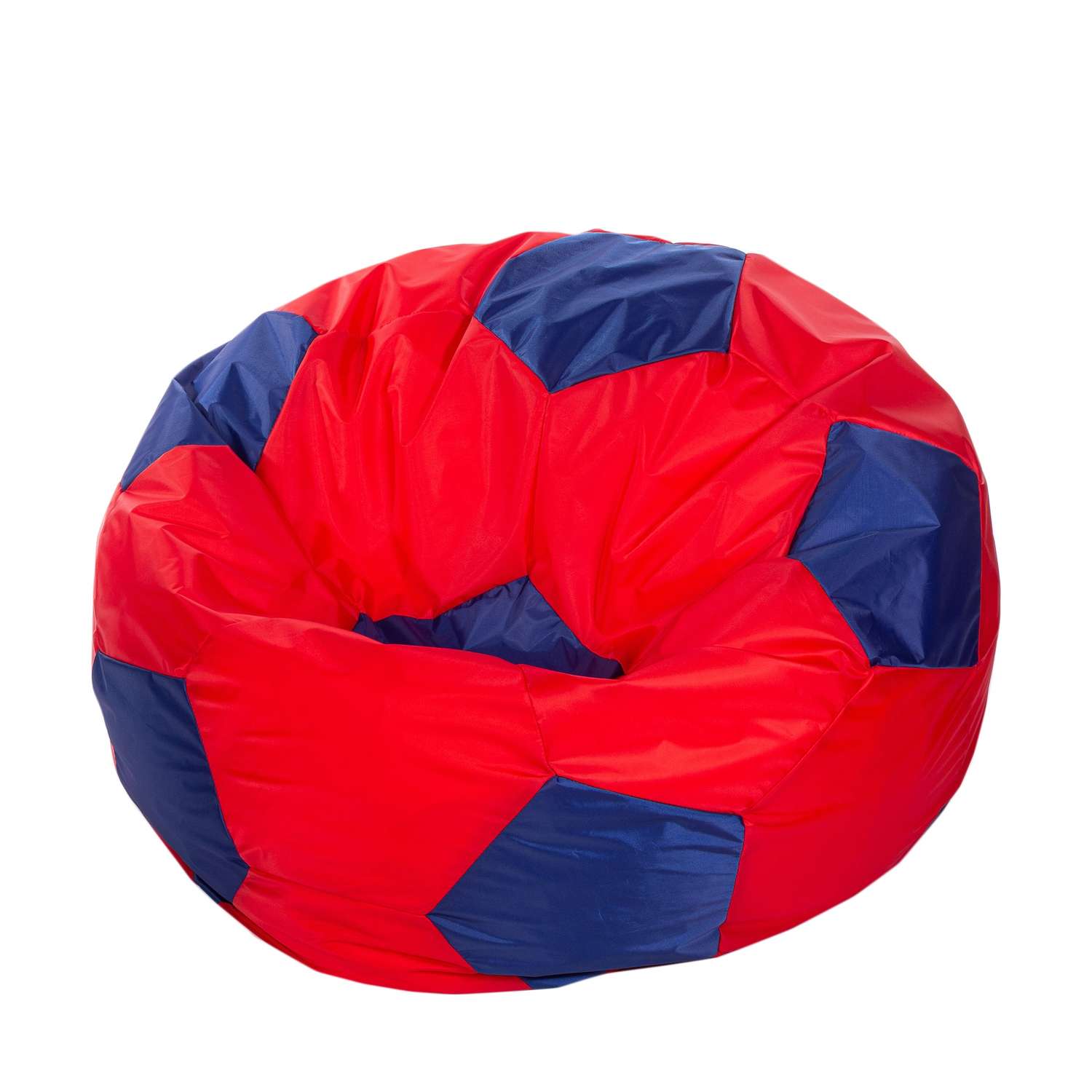 Кресло-мешок Пазитифчик Мяч 80х80см красно-синий - фото 1