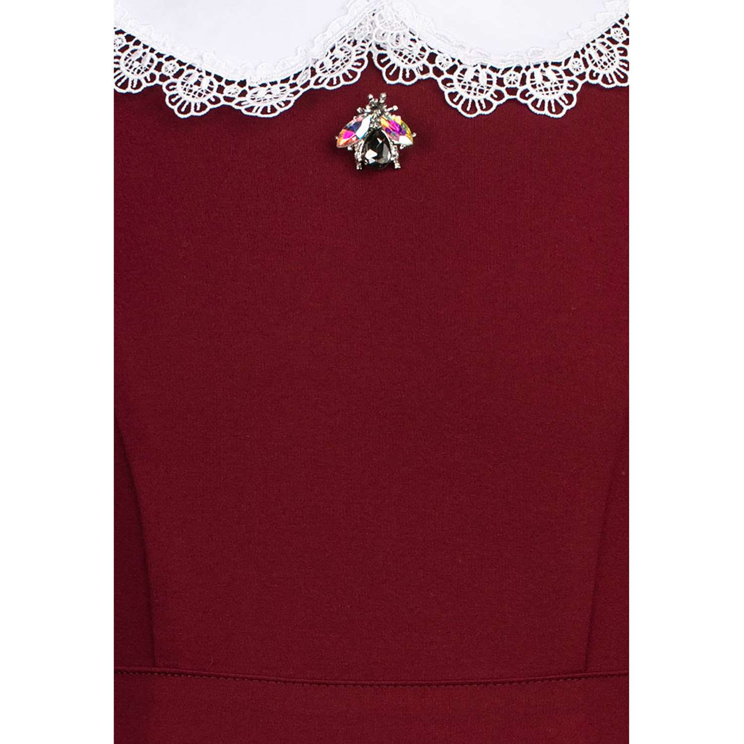 Платье Stylish AMADEO AD-1021-бордовый - фото 3