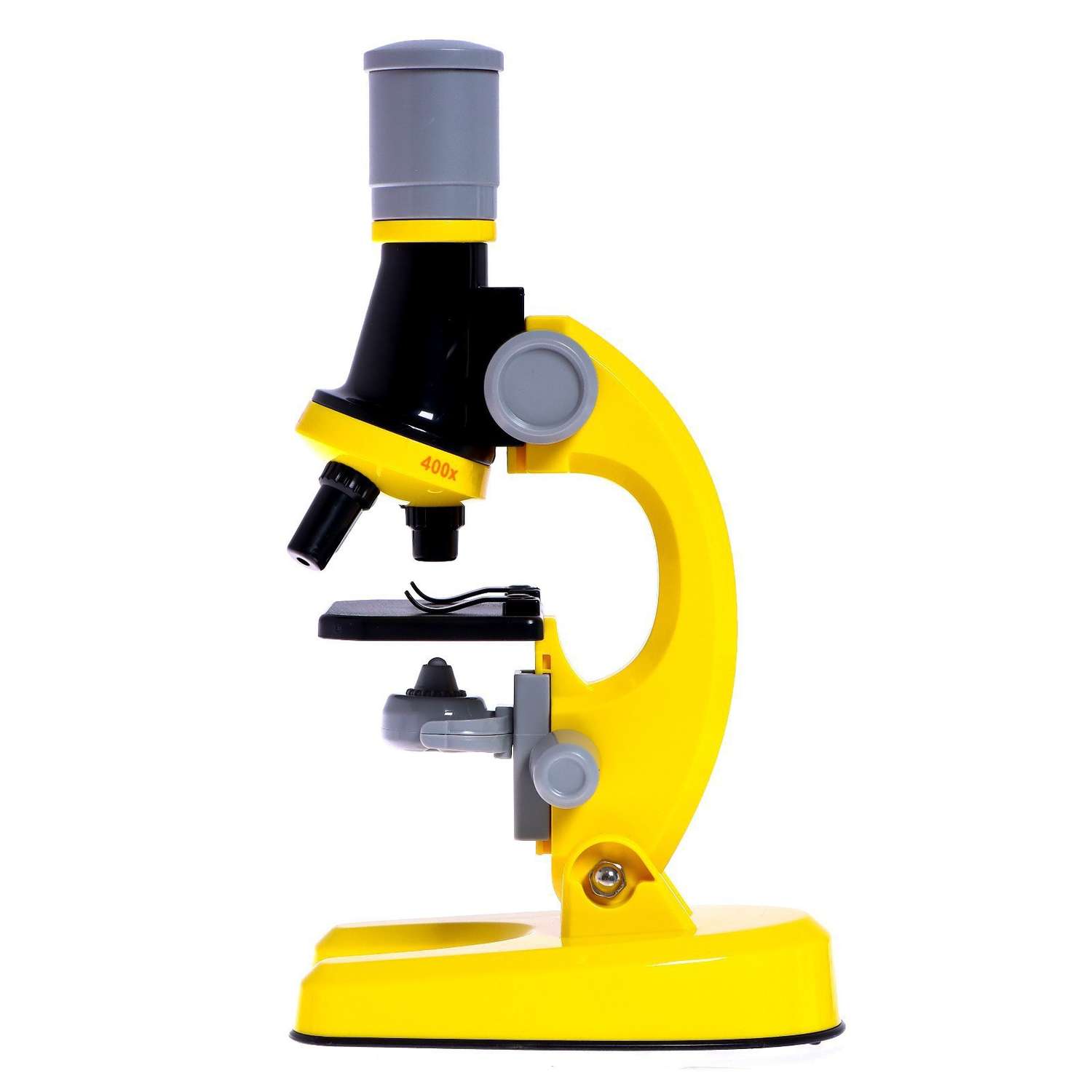 Микроскоп Sima-Land детский «Юный ботаник» кратность х100 х400 х1200 желтый подсветка - фото 3