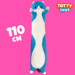 Мягкая игрушка TOTTY TOYS кот батон 110 см голубой антистресс
