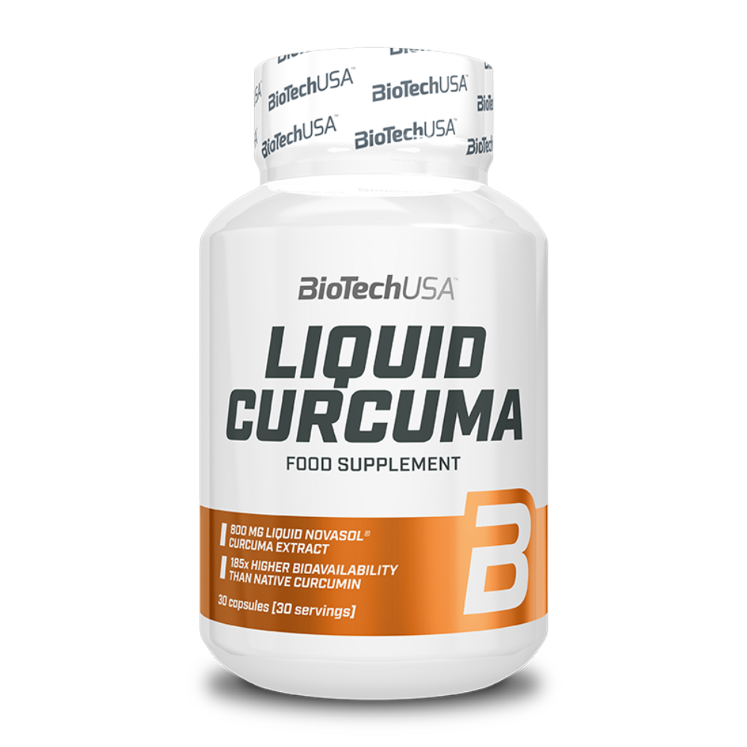 Жидкий экстракт куркумы BiotechUSA Liquid Curcuma 30 капсул - фото 1