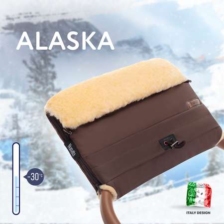 Муфта для коляски Nuovita меховая Alaska Pesco Шоколад