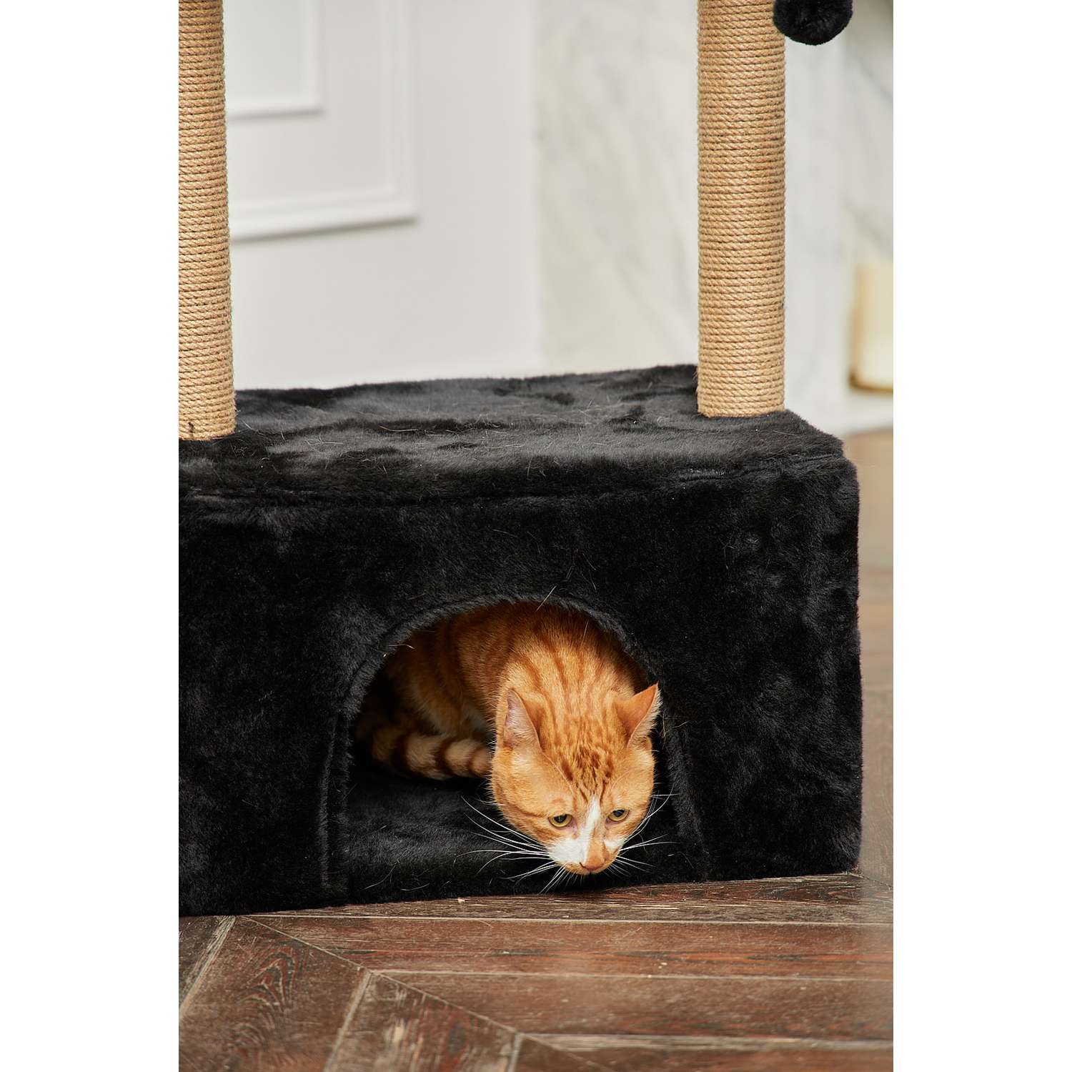Когтеточка для кошек с домиком БРИСИ Черный - фото 13