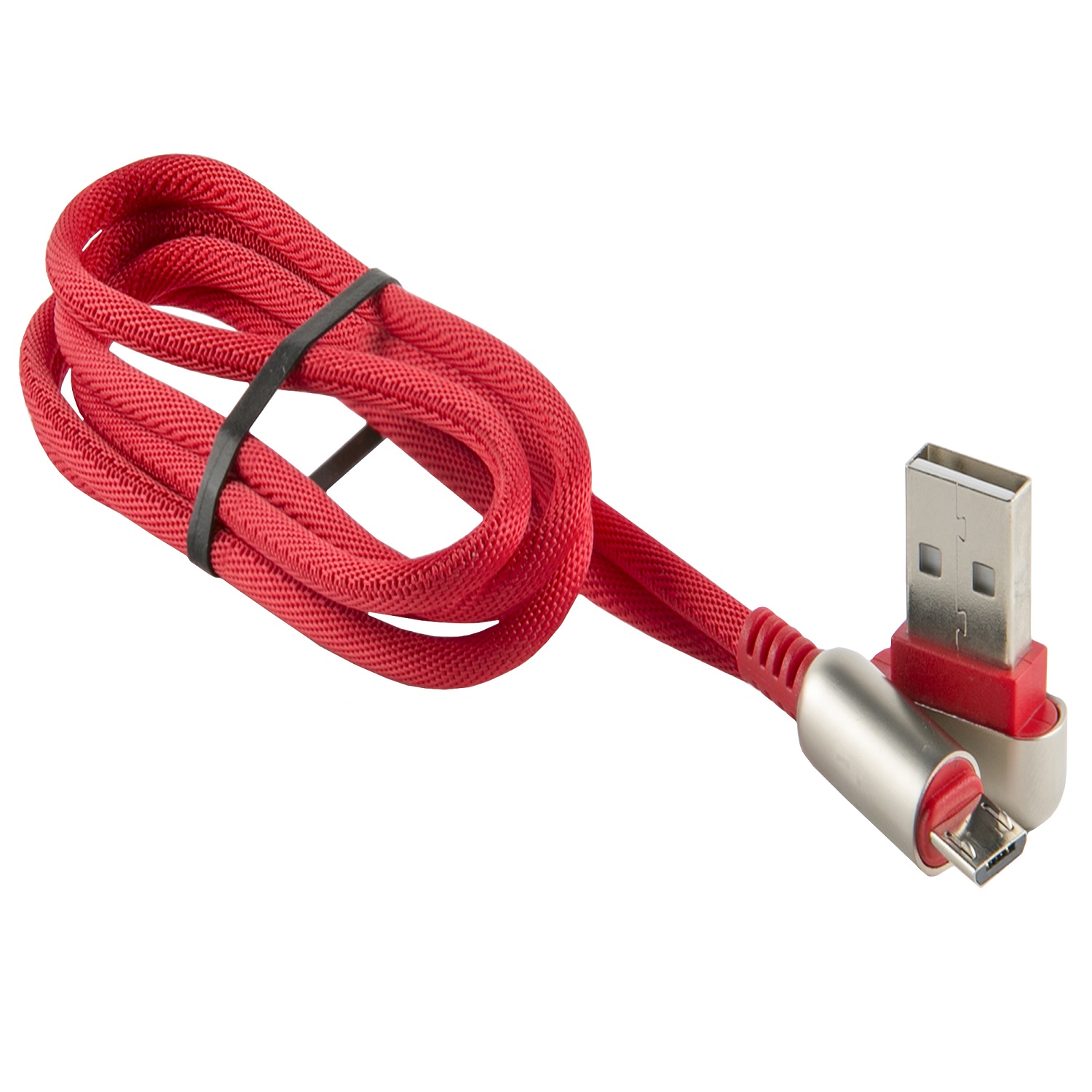 Дата-кабель RedLine Loop USB - Micro USB красный - фото 1