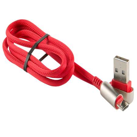 Дата-кабель RedLine Loop USB - Micro USB красный