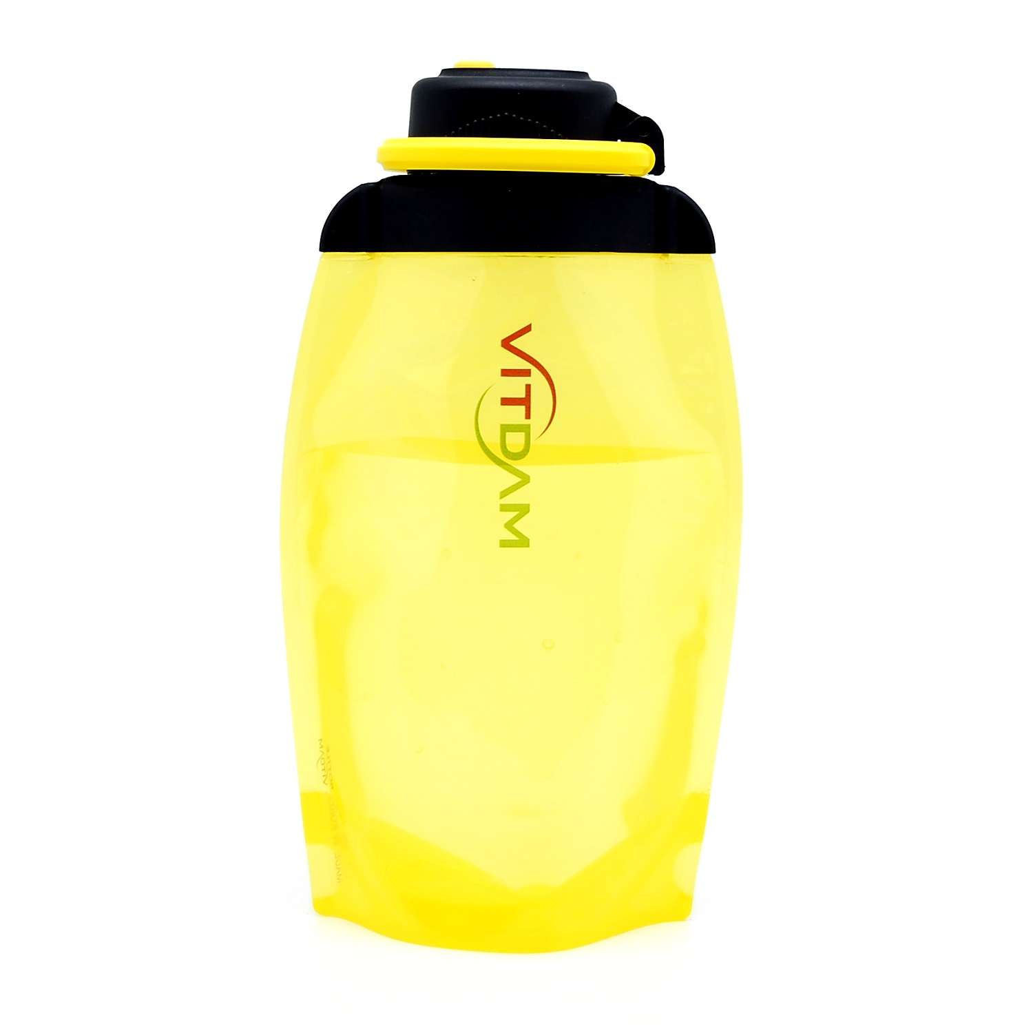 Бутылка для воды складная VITDAM желтая 500мл B050YES - фото 1