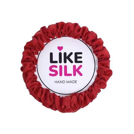 Резинка для волос LIKE SILK №1 шёлк ARMANI рубиновый