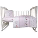 Комплект постельного белья Эдельвейс Чаепитие 3предмета Розовый 10059