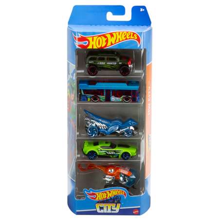 Набор машинок 5 шт Hot Wheels city