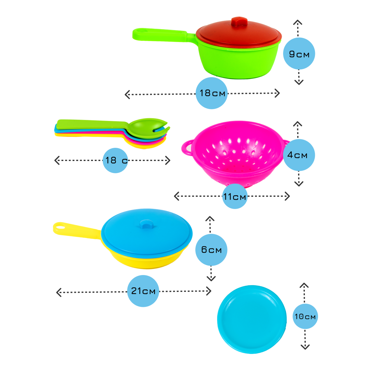 Игровой набор посуды TOY MIX для девочки Маленькая хозяйка - фото 4