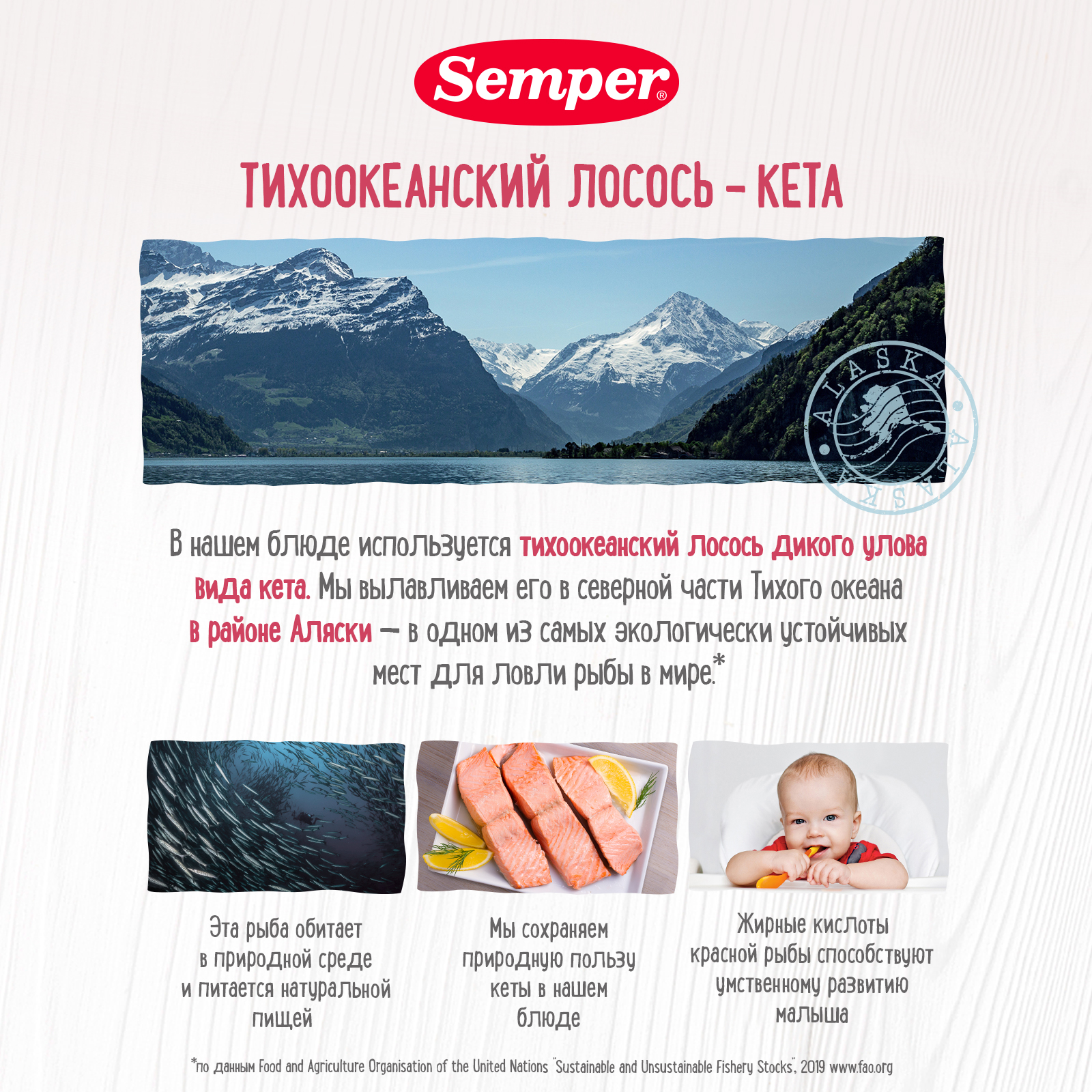 Пюре Semper рагу овощи-кета-рис 190г с 9месяцев - фото 4