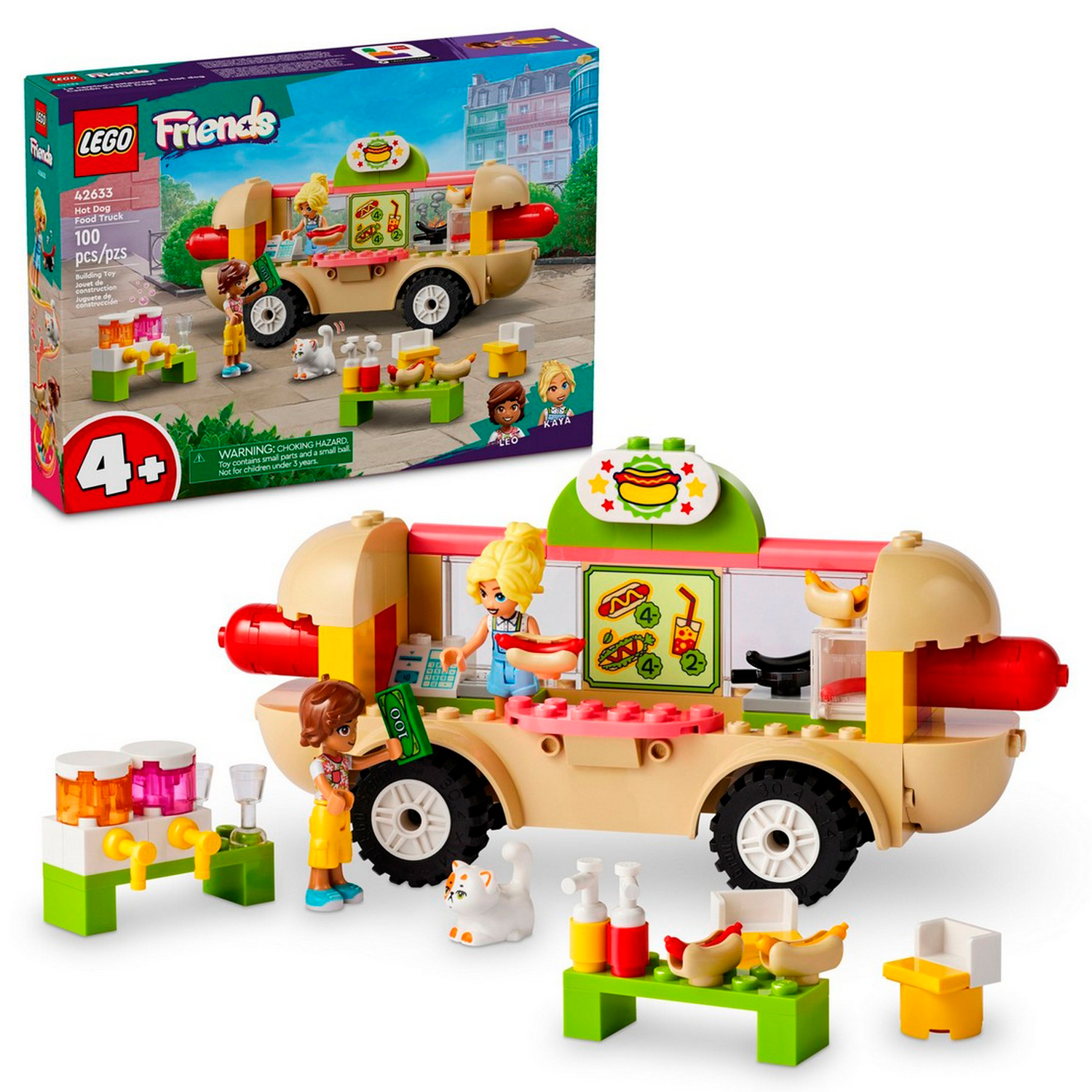 Конструктор детский LEGO Friends Фургон Хот-дог 42632 - фото 1