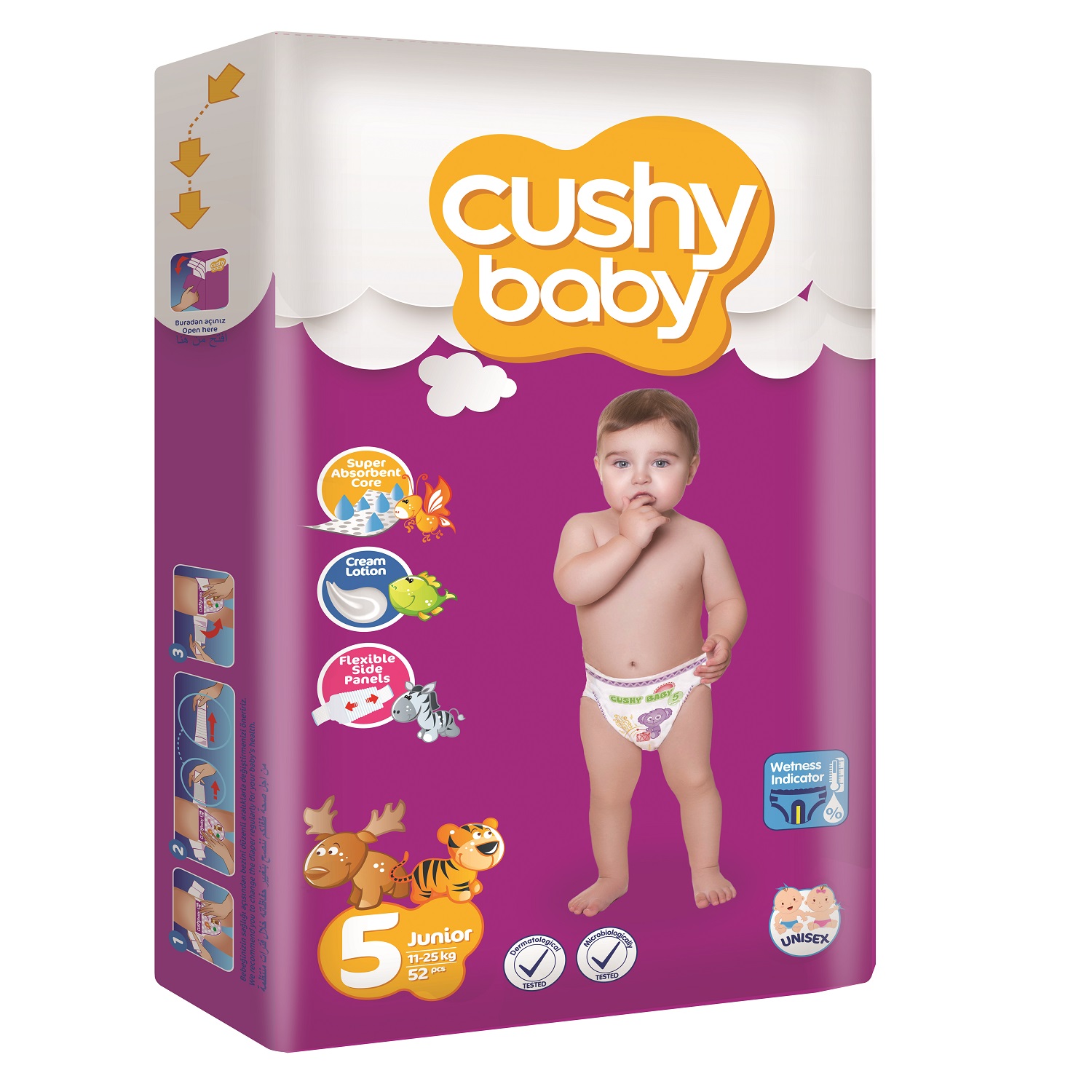 Подгузники CUSHY BABY 5 - фото 2