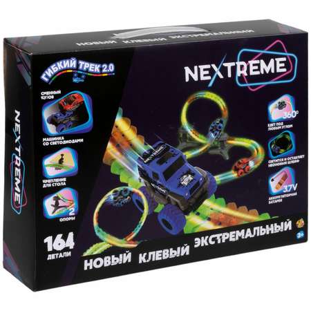 Набор игровой №1TOY Гибкий трек Nextreme Внедорожник 164деталей Т23874