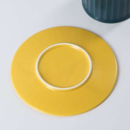 Чайная пара Sima-Land Профитроль чашка 200 мл блюдце цвет синий желтый