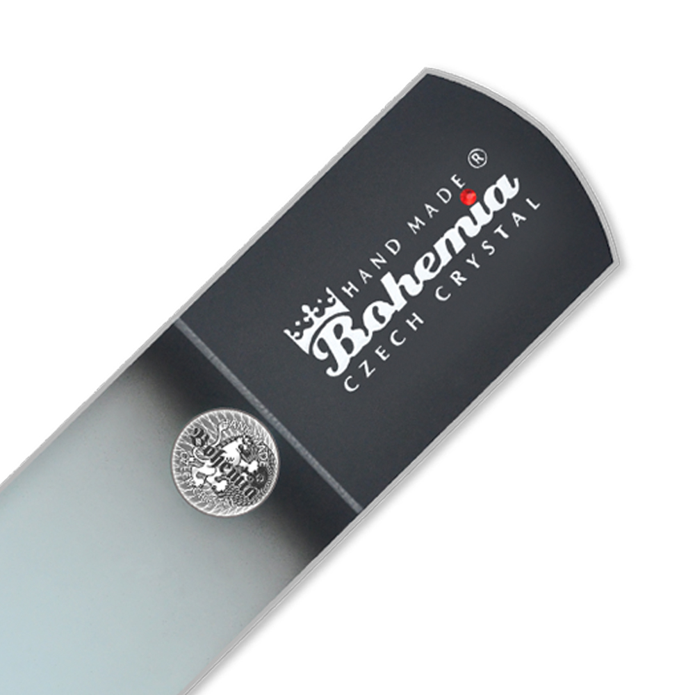 Пилка для ног BOHEMIA Czech Glass Nail Files 160 мм черная с логотипом - фото 3
