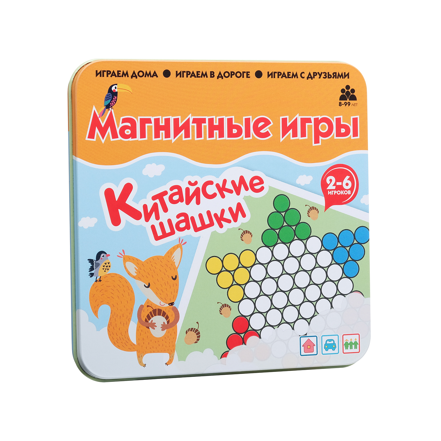 Магнитная игра БУМБАРАМ Китайские шашки